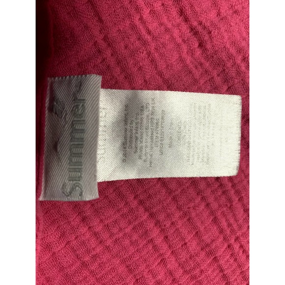 Vintage, Summer, 100% Cotton, Dark Pink, 34 x 37" Sheet Blanket - Picture 2 of 2